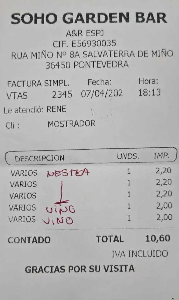 Monica Ca._Soho Garden Bar_Salvaterra de Miño_review