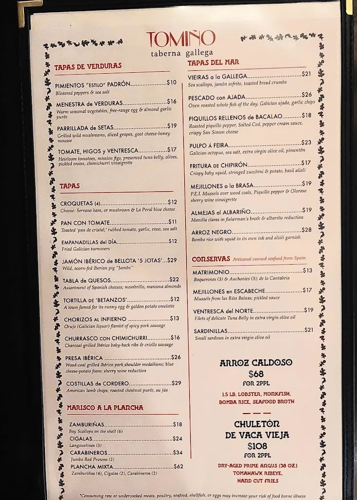 Menu_Tomiño Taberna Gallega_Tomiño_image_1