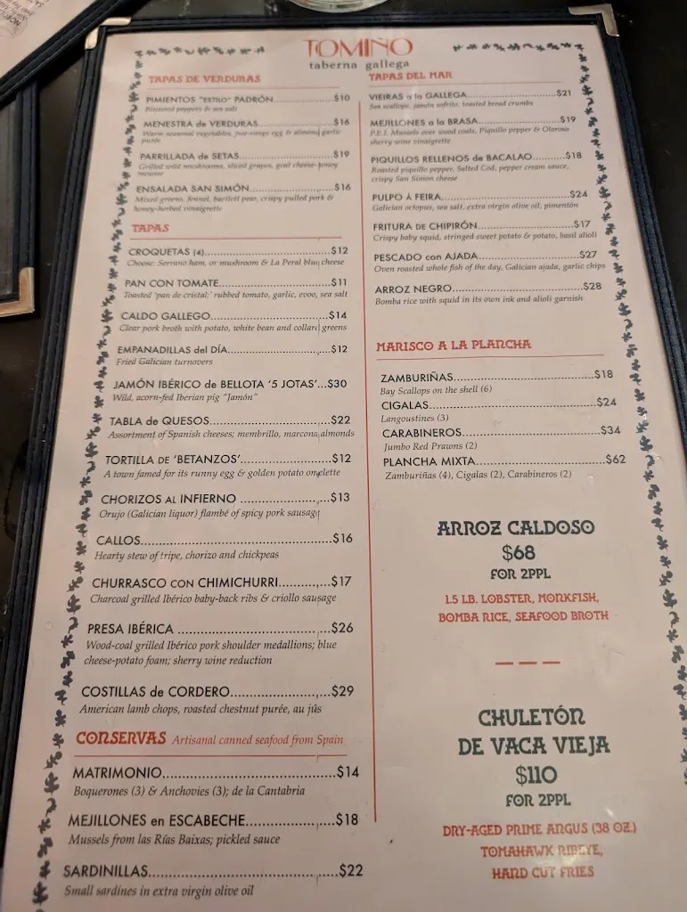 Menu_Tomiño Taberna Gallega_Tomiño_image_4