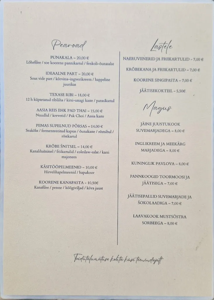 Menu_Hotell Metsise restoran_Valga_image_1