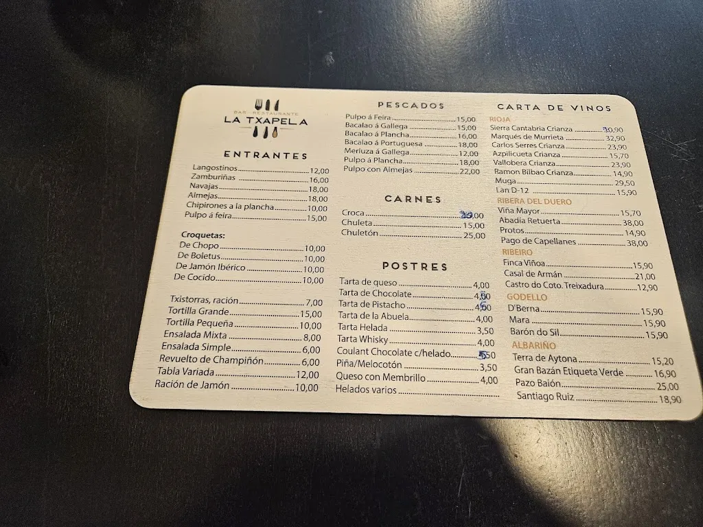 Menu_Bar Restaurante La Txapela_Silleda_image_1