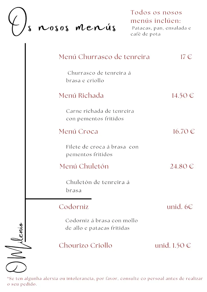 Menu_O Milenio_Silleda_image_1