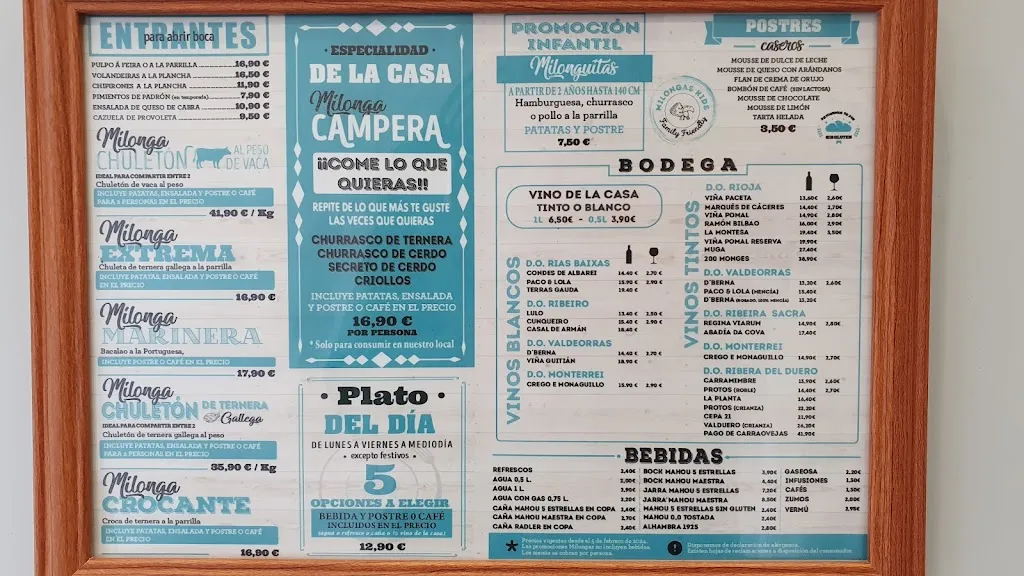 Menu_Milongas Parrillada Vilagarcía_Vilagarcía de Arousa_image_3
