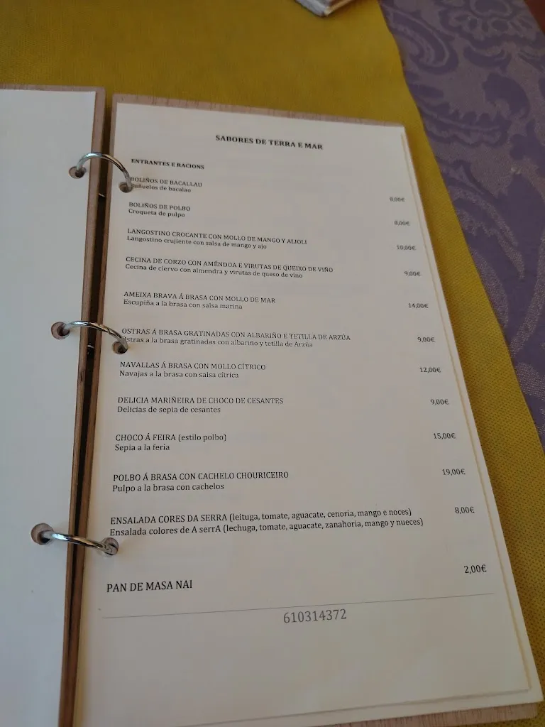 Menu_Restaurante Ecolagar A Serra - Soutomaior_Soutomaior_image_1