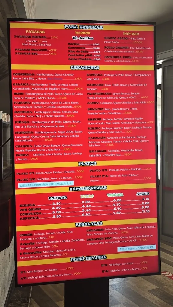 Menu_La Creación...Bocateria..cafeteria.._Soutomaior_image_1