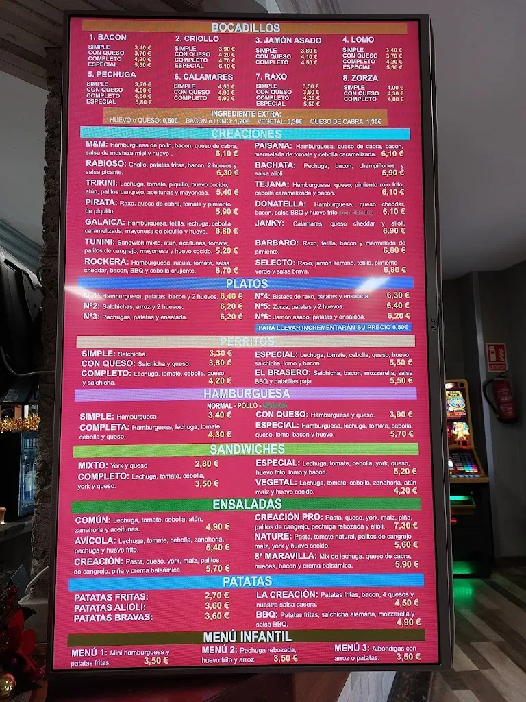 Menu_La Creación...Bocateria..cafeteria.._Soutomaior_image_2