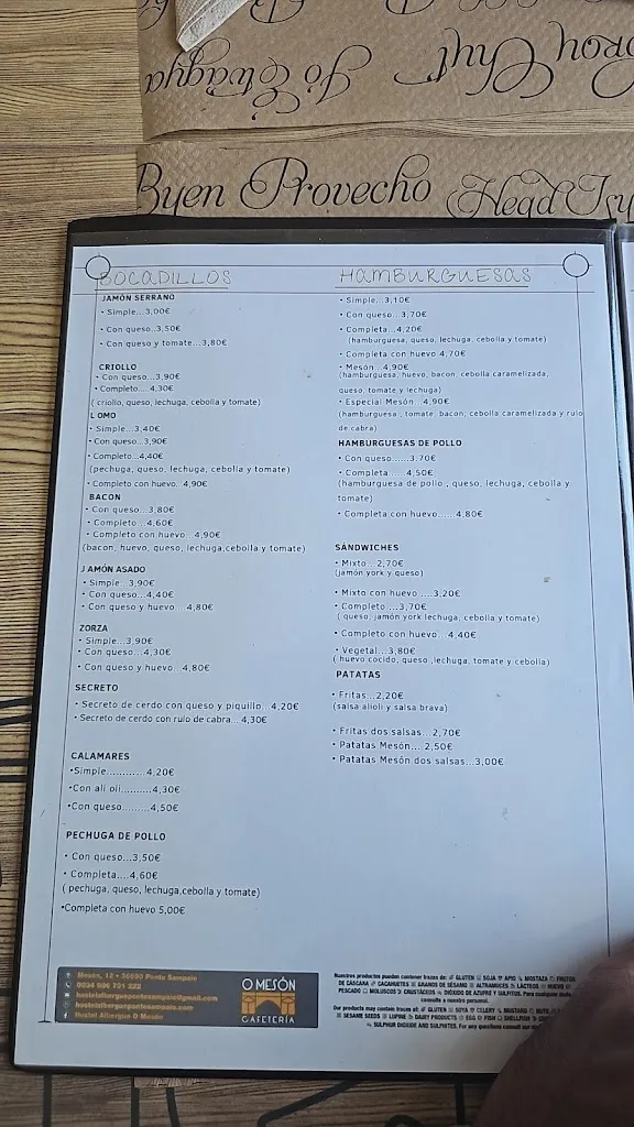 Menu_Cafeteria O Mesón_Soutomaior_image_2