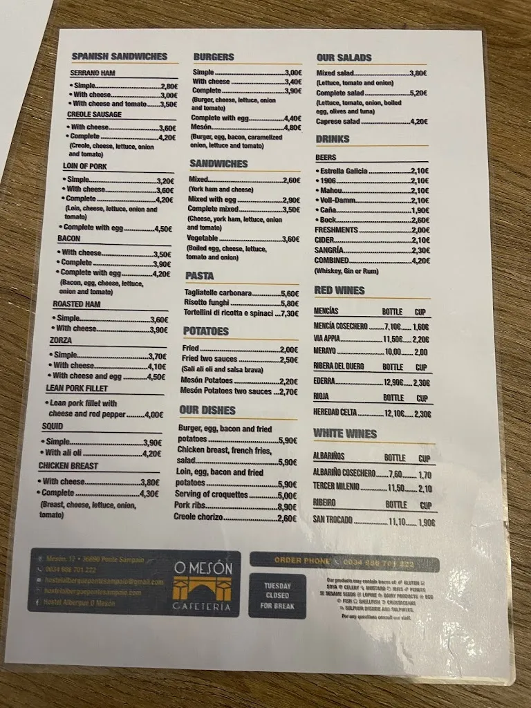 Menu_Cafeteria O Mesón_Soutomaior_image_4