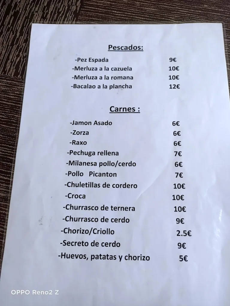 Menu_Taperia Parrillada Suso vilaboa_Vilaboa_immagine_2