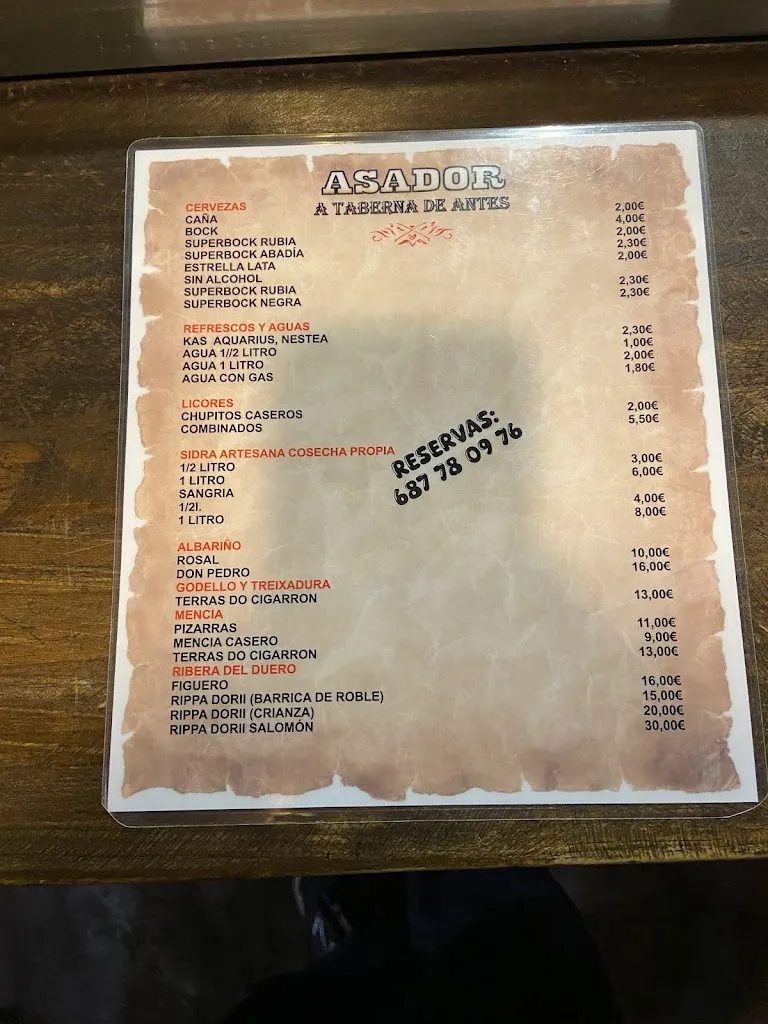 Menu_A Taberna de antes_Vilaboa_image_4