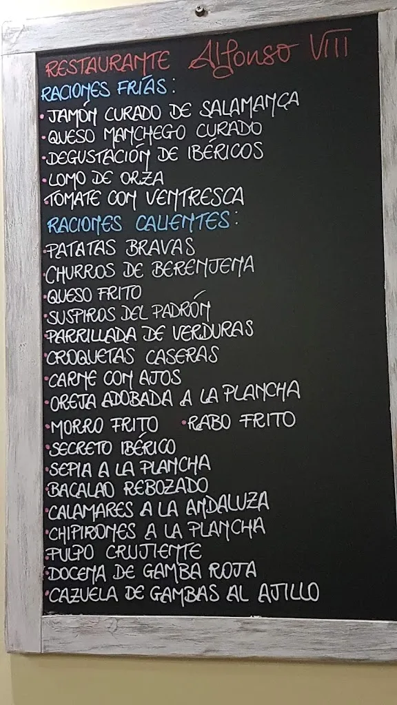 Menu_Restaurante Asador Alfonso VIII_Alaraz_image_1
