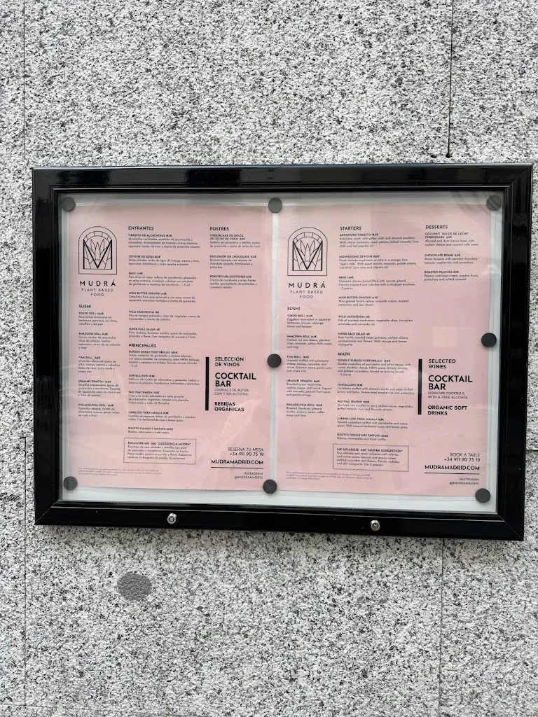 Menu_Mudrá Plant Based Food | Healthy Food Madrid_Adra_image_1