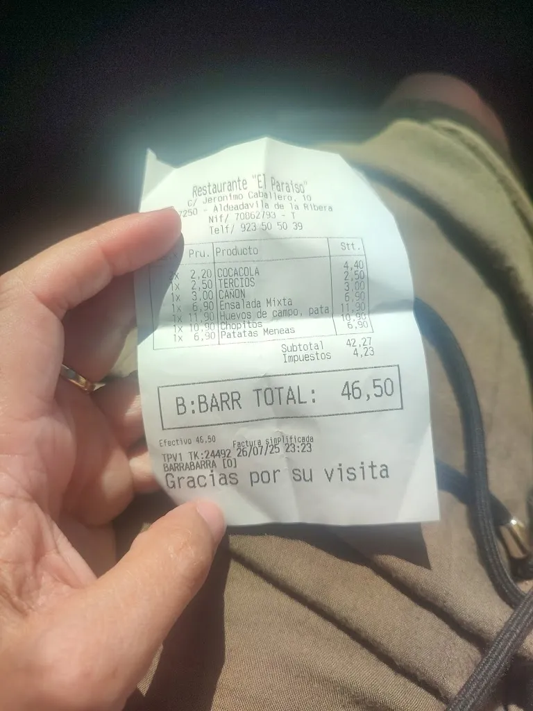 Ch. M._El Paraíso Restaurante_Aldeadávila de la Ribera_review