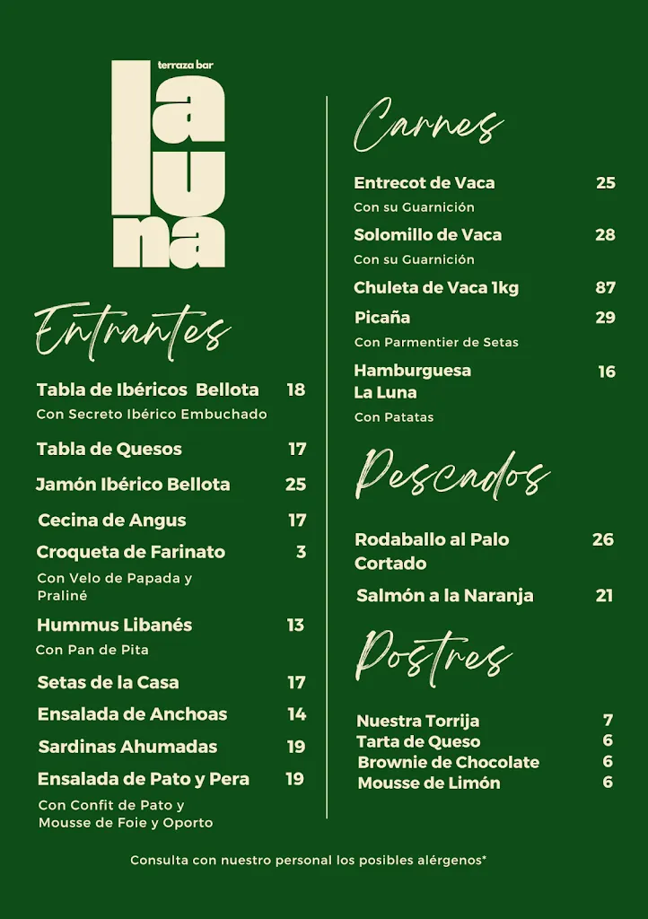 Menu_La Luna ~ Terraza Bar Aldeadávila de la Ribera_Aldeadávila de la Ribera_image_3