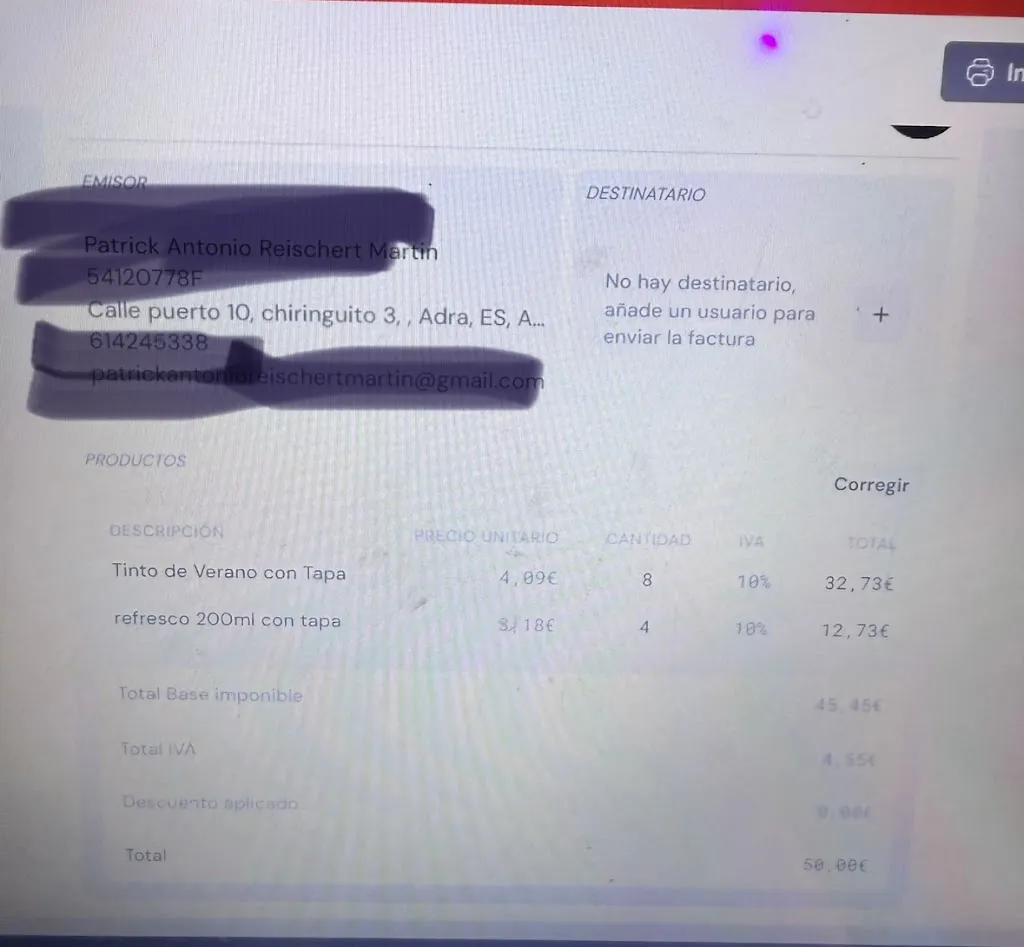 Toñi Olivencia Fernandez_Palenque Gastronomy Bar_Adra_review