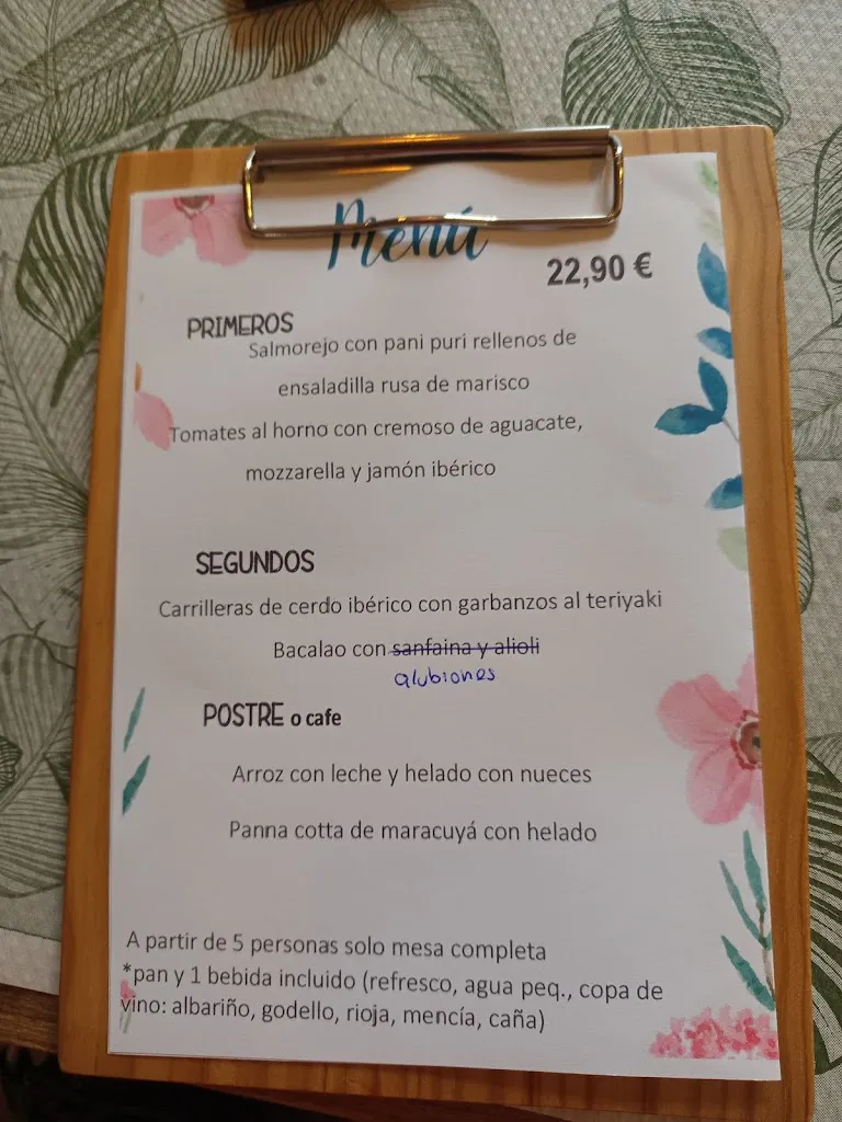 Menu_Restaurante El Temporal_Vigo_image_2