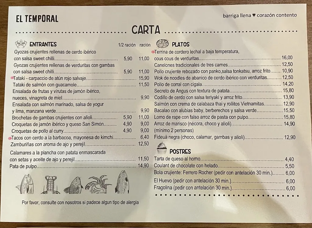 Menu_Restaurante El Temporal_Vigo_image_3