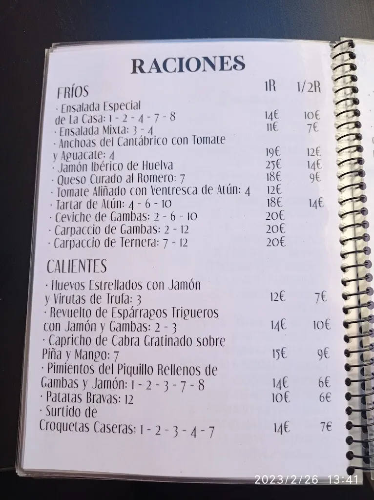 Menu_Taberna La Granja Rock_Adra_image_1