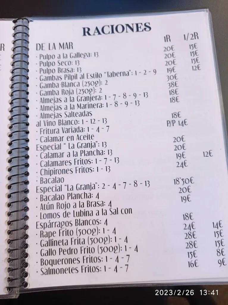 Menu_Taberna La Granja Rock_Adra_image_4