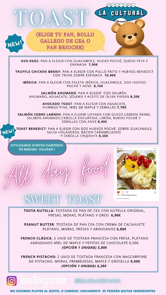 Menu_La Cultural Brunch Vigo_Vigo_image_3