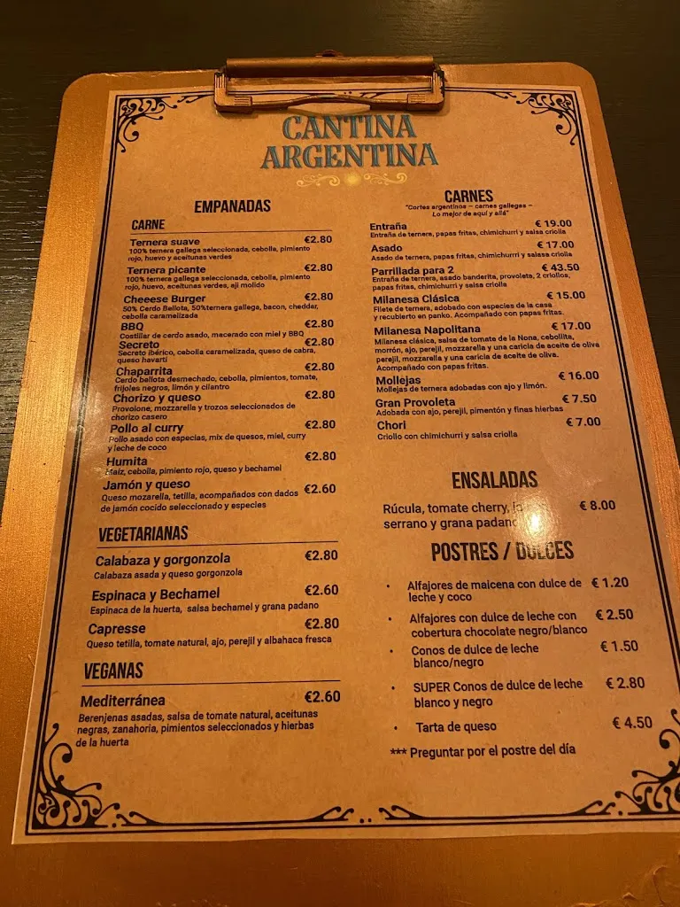 Menu_Cantina Argentina_Vigo_image_2