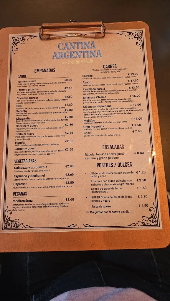Menu_Cantina Argentina_Vigo_image_3