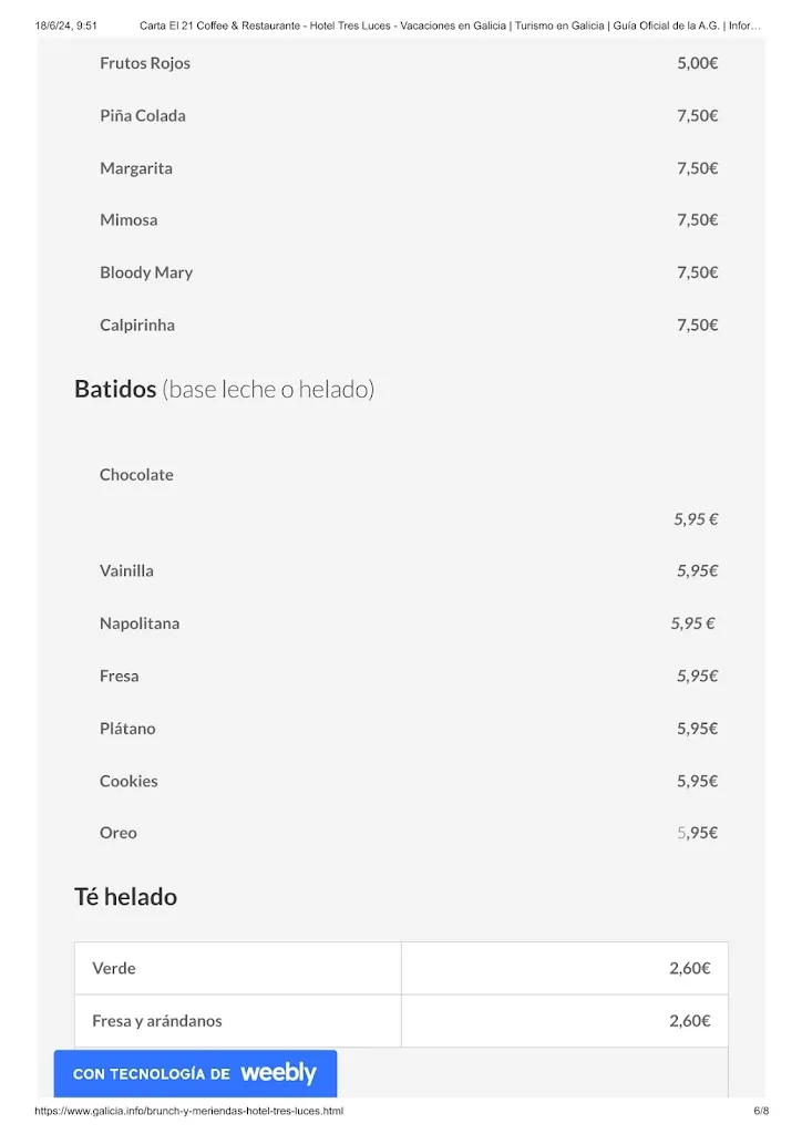 Menu_EL 21 coffee & restaurant_Vigo_image_1