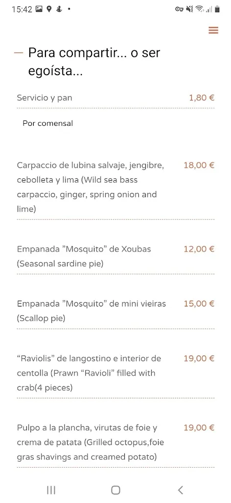 Menu_El Mosquito vigo_Vigo_image_3