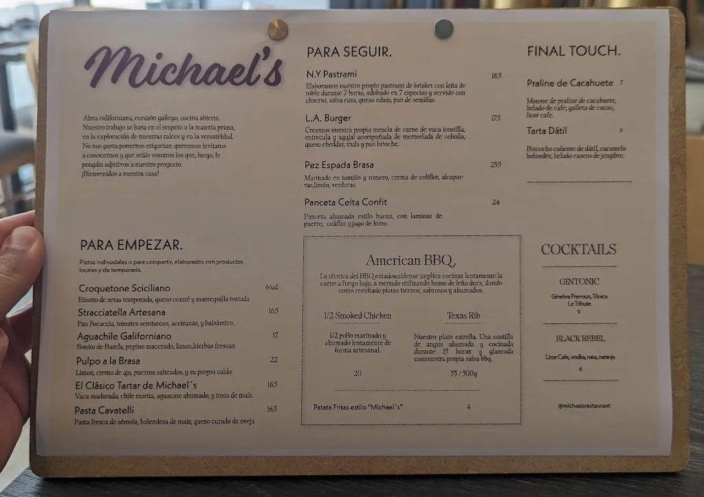 Menu_Michaels restaurante_Sanxenxo_image_4