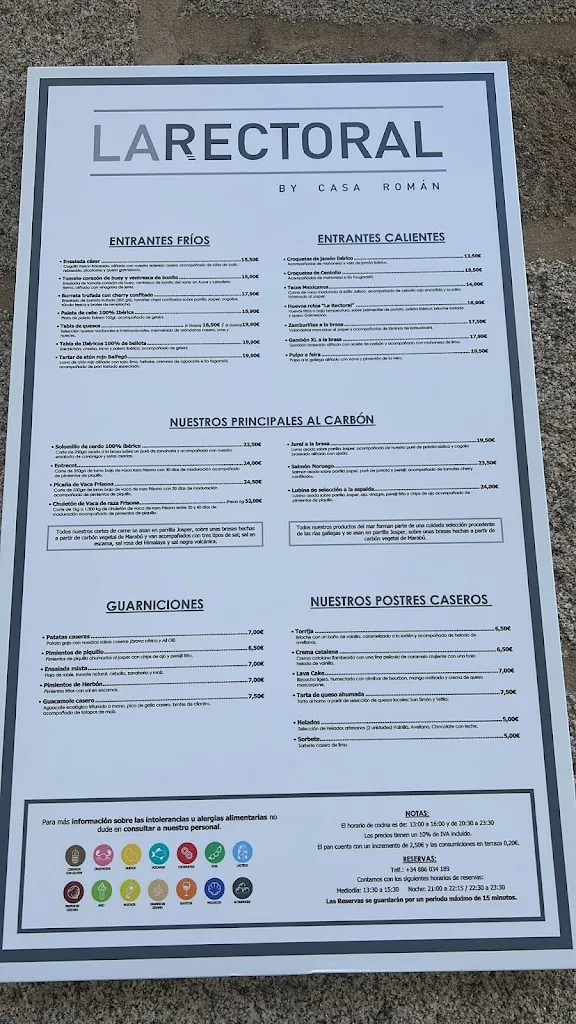 Menu_La Rectoral Sanxenxo_Sanxenxo_image_1