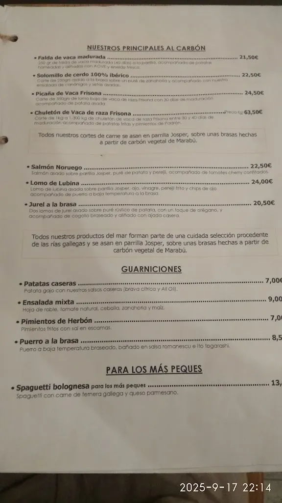 Menu_La Rectoral Sanxenxo_Sanxenxo_image_2