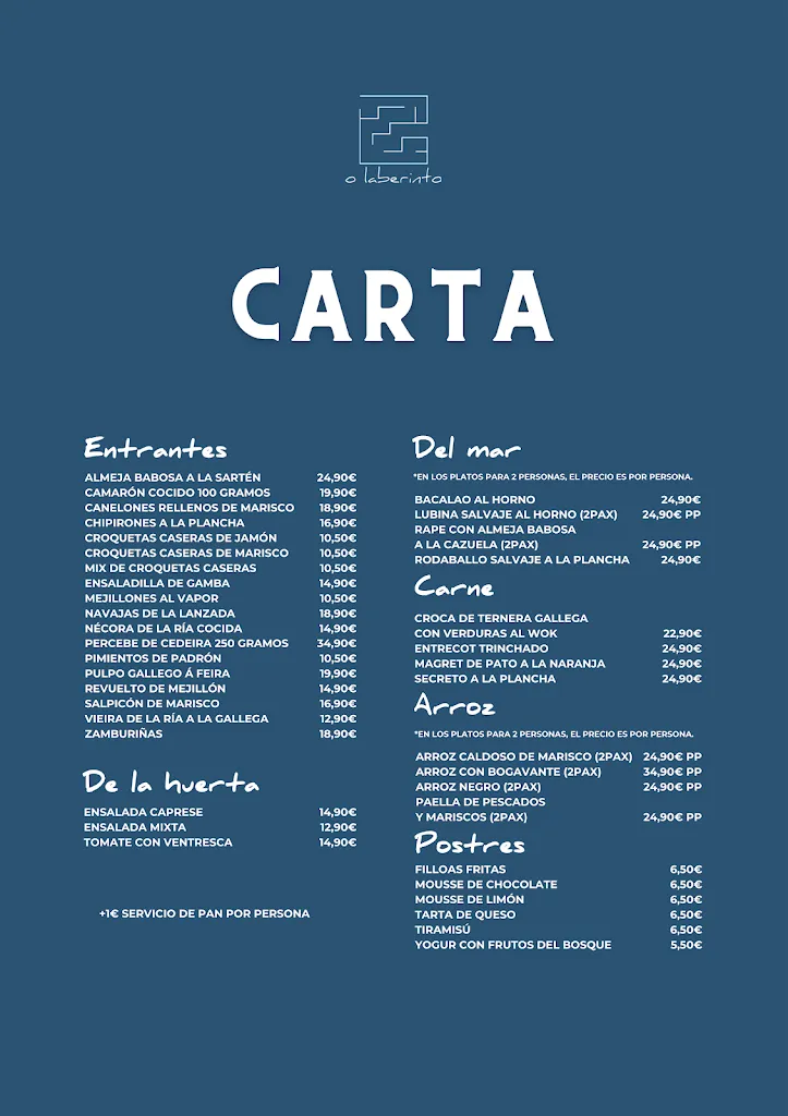 Menu_O Laberinto_Sanxenxo_image_1