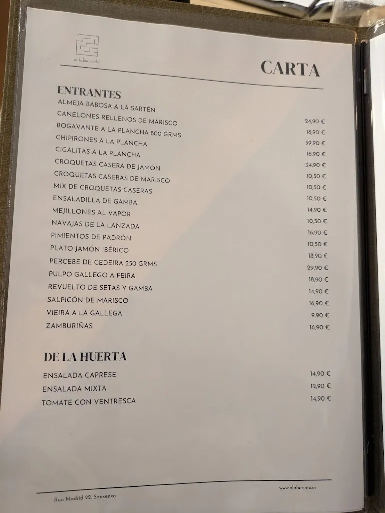 Menu_O Laberinto_Sanxenxo_image_4
