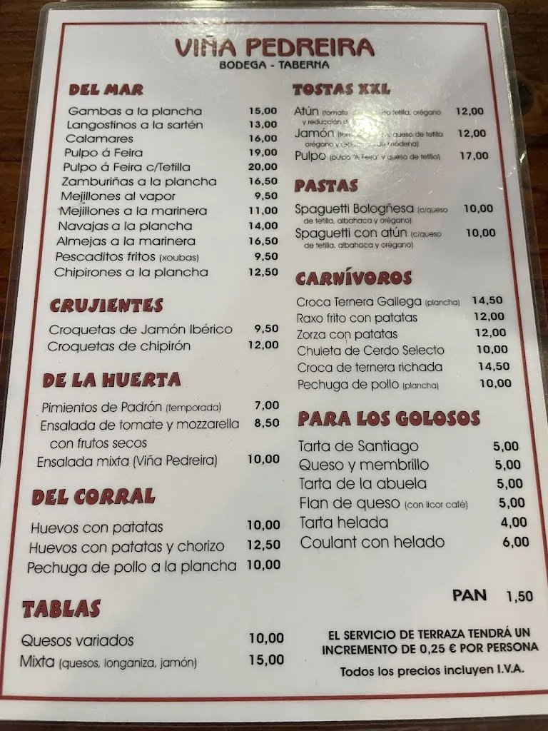 Menu_Bodega Viña Pedreira_Sanxenxo_image_3
