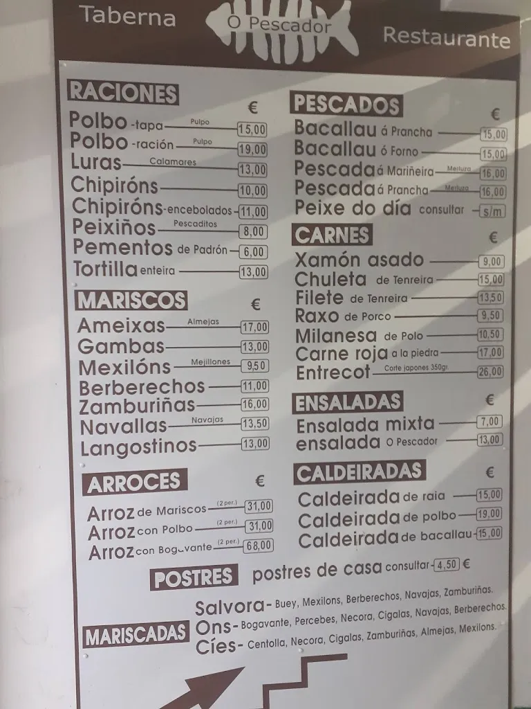 Menu_Restaurante EL PESCADOR_Sanxenxo_immagine_2