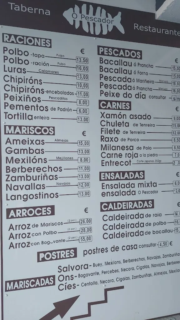 Menu_Restaurante EL PESCADOR_Sanxenxo_immagine_4