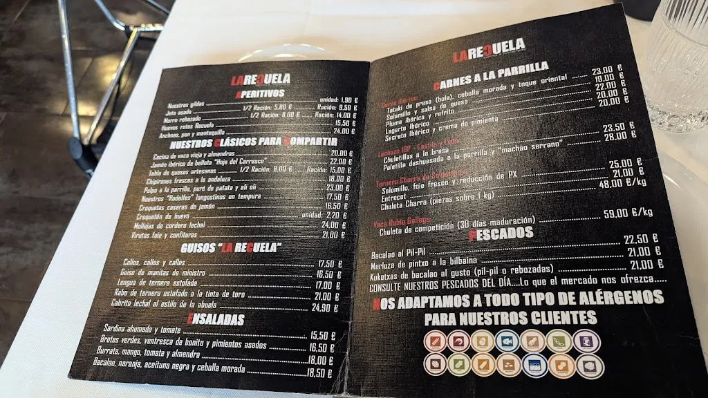 Menu_La Recuela TABERNA & RESTAURANTE_Cabrerizos_image_1