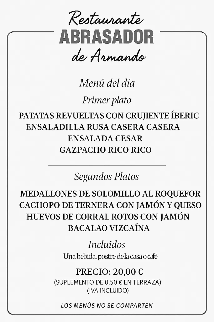 Menu_Abrasador de Armando_Cabeza de Béjar La_image_2