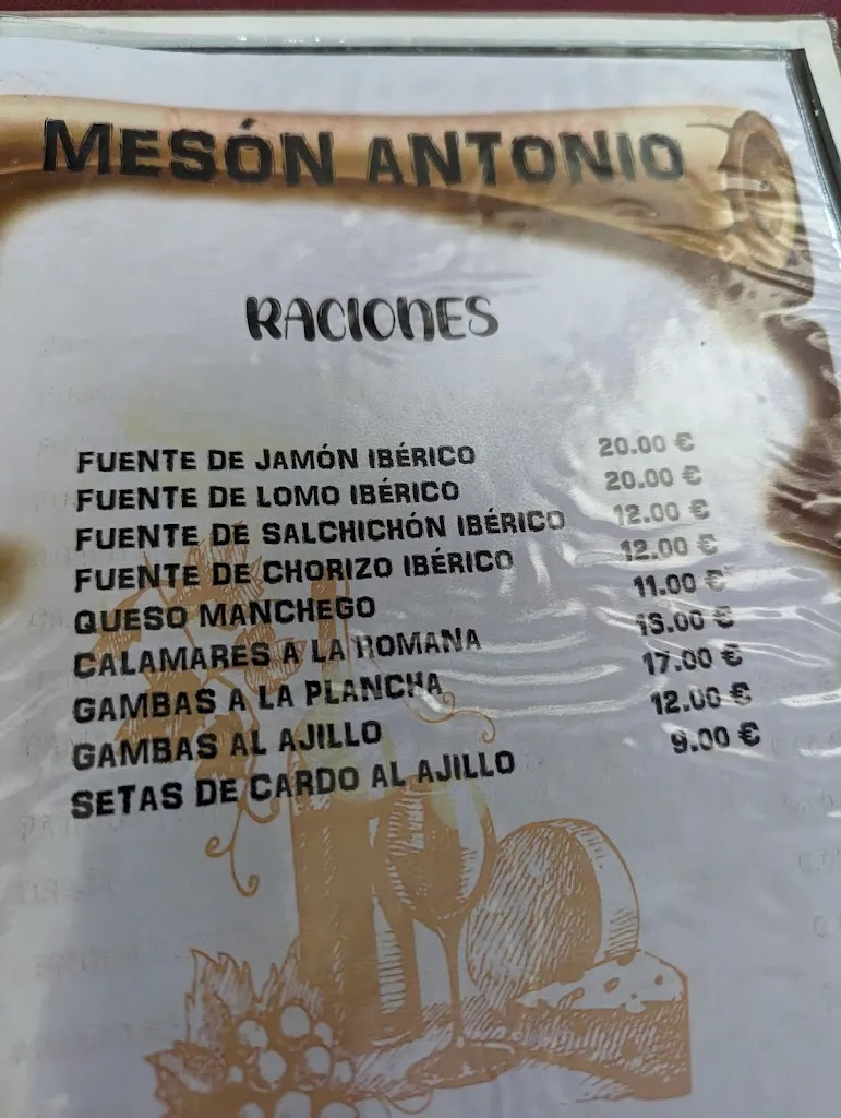 Menu_Mesón Antonio_Cabeza de Béjar La_image_3