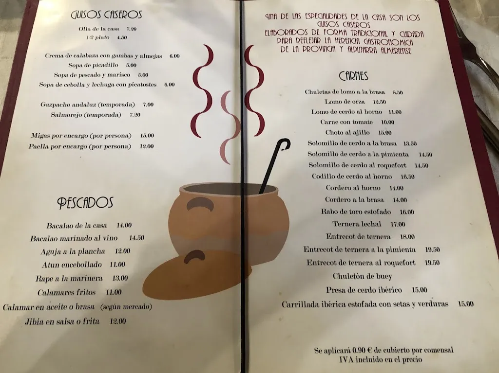 Menu_Restaurante Pérez_Alboloduy_immagine_4