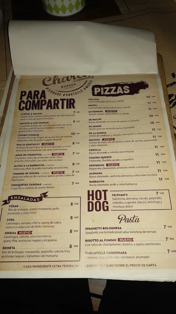 Menu_Charlie Comedy Burger Factory_Cabeza de Béjar La_image_4