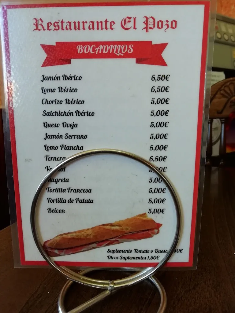 Menu_Hostal Restaurante El Pozo_Calzada de Valdunciel_immagine_3