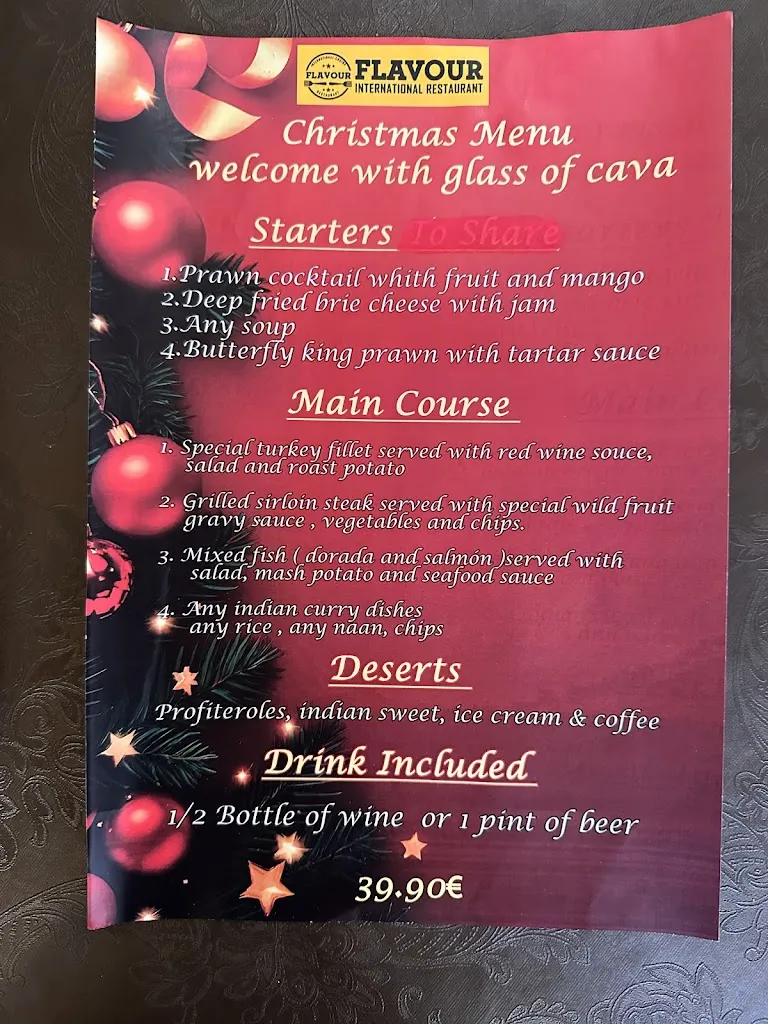 Menu_Flavour International restaurant_Torrevieja_image_1