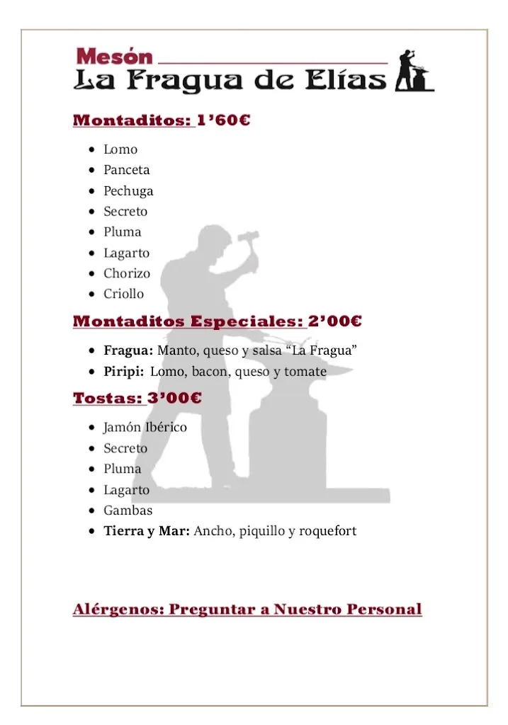 Menu_Mesón La fragua de Elías_Carbajosa de la Sagrada_image_2