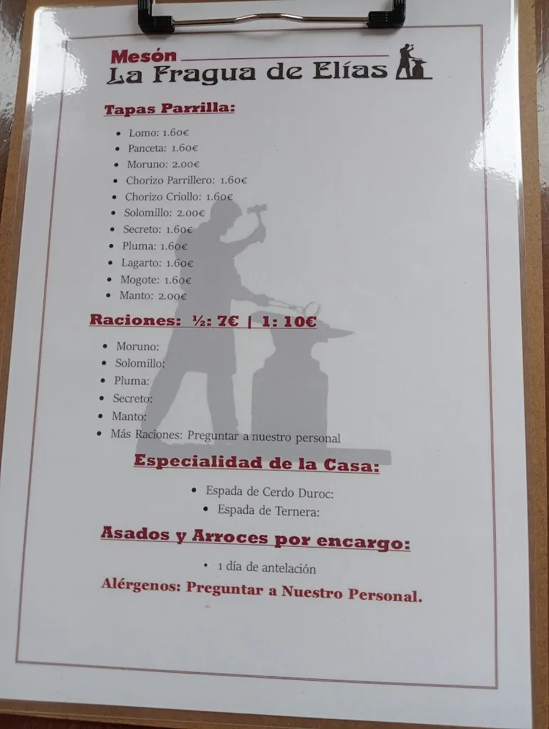 Menu_Mesón La fragua de Elías_Carbajosa de la Sagrada_image_3