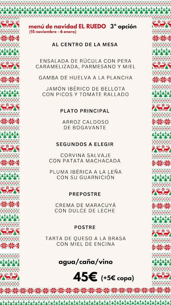 Menü_Restaurante El Ruedo_Candelario_Bild_1