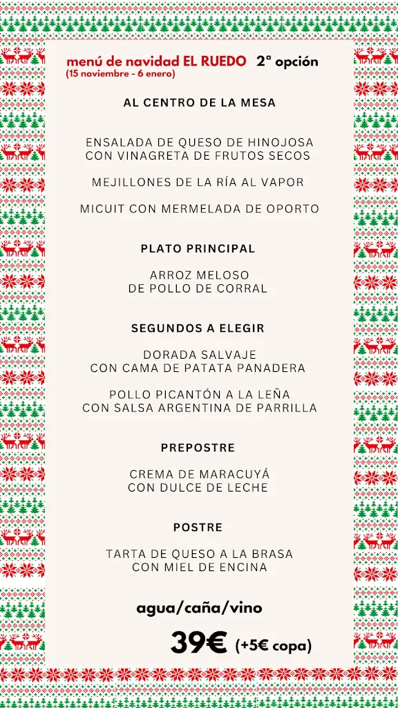 Menü_Restaurante El Ruedo_Candelario_Bild_2