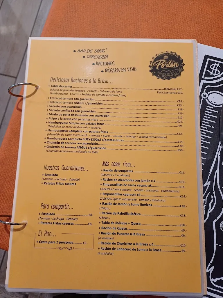 Menü_El Portón de Candelario_Candelario_Bild_1