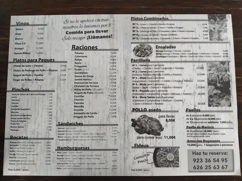 Menu_Bar Las Piscinas_Castellanos de Moriscos_image_3