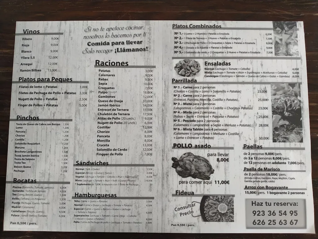 Menu_Bar Las Piscinas_Castellanos de Moriscos_image_4